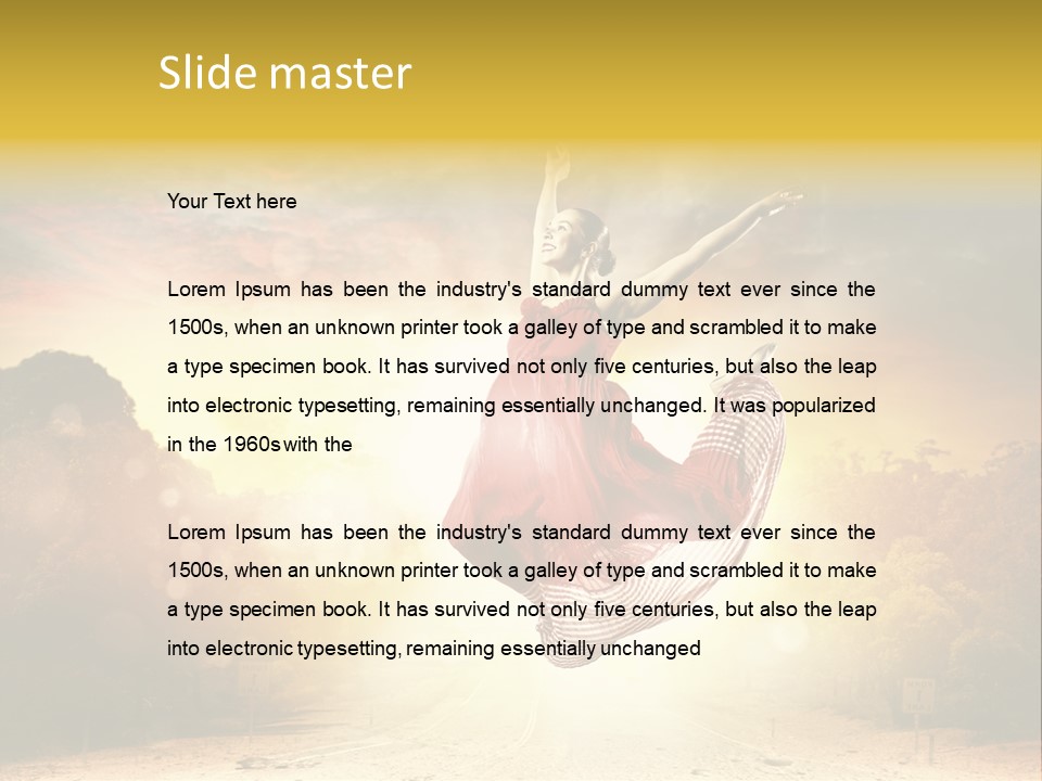 Person People Dance PowerPoint Template