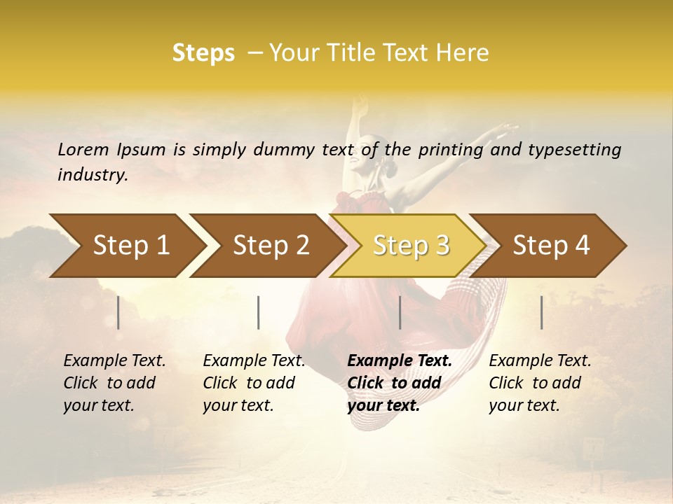 Person People Dance PowerPoint Template