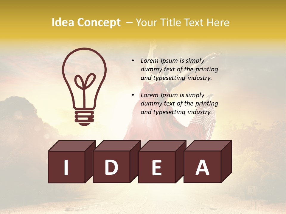 Person People Dance PowerPoint Template