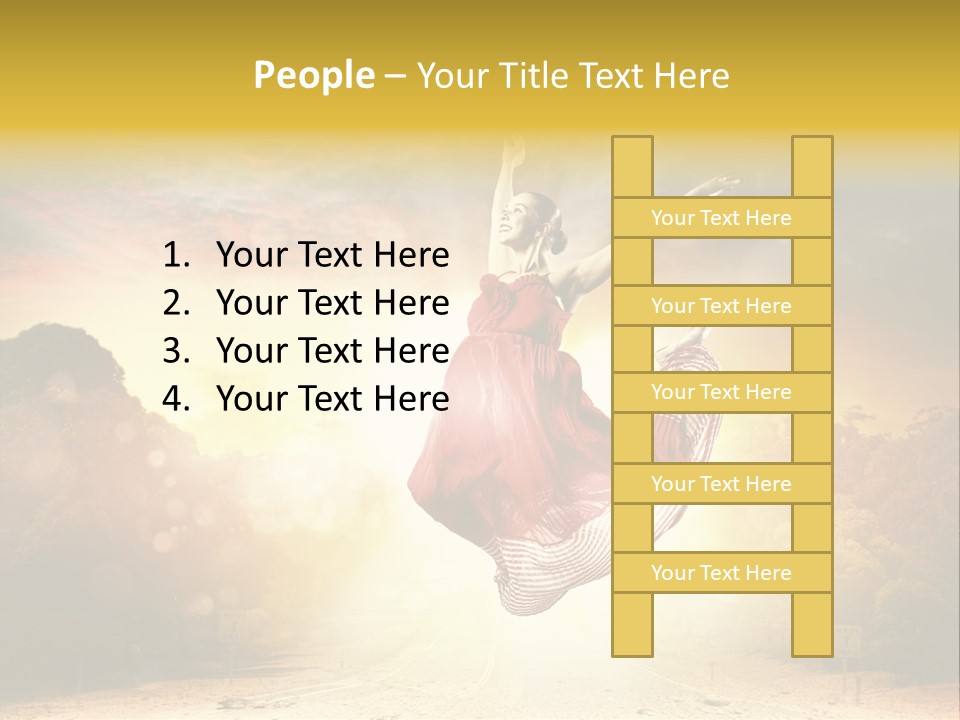 Person People Dance PowerPoint Template