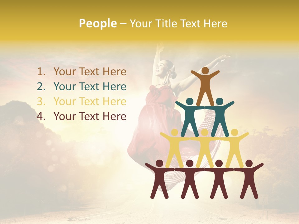 Person People Dance PowerPoint Template