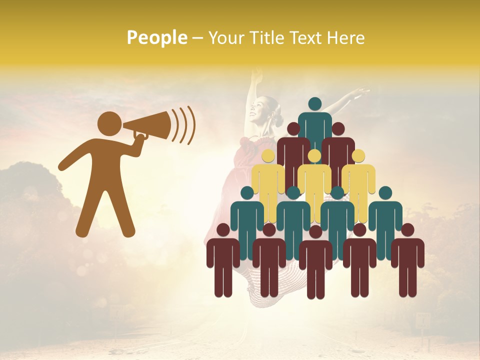 Person People Dance PowerPoint Template