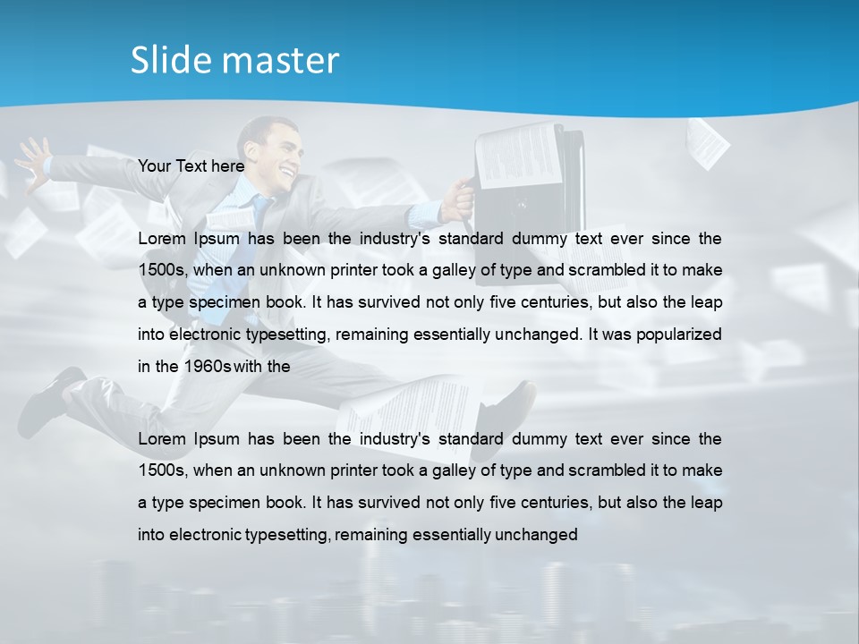 Young Leadership Executive PowerPoint Template