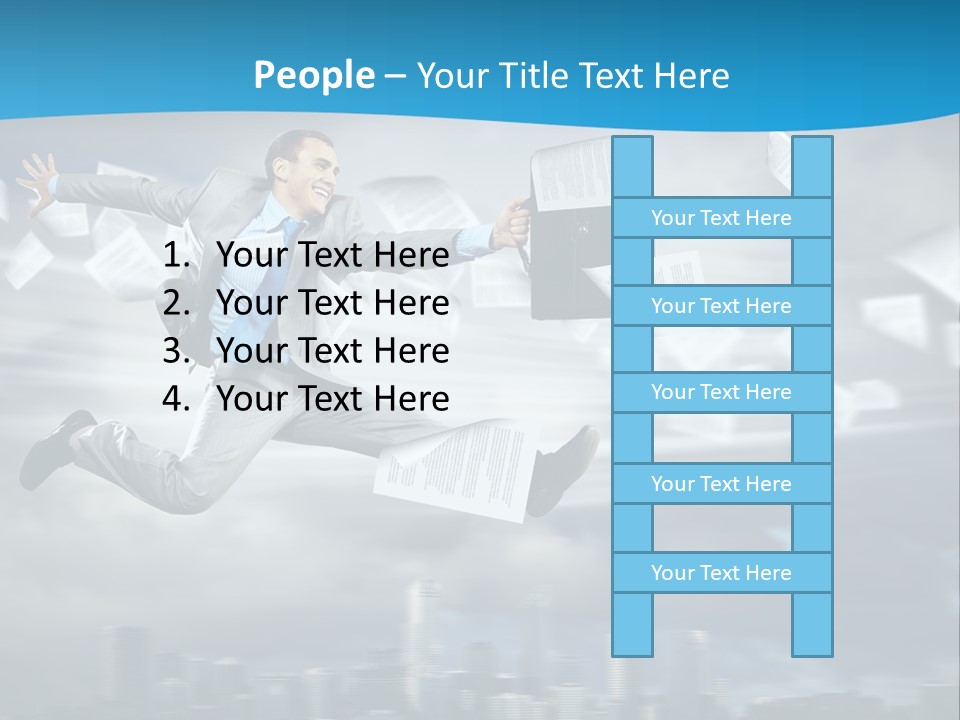 Young Leadership Executive PowerPoint Template