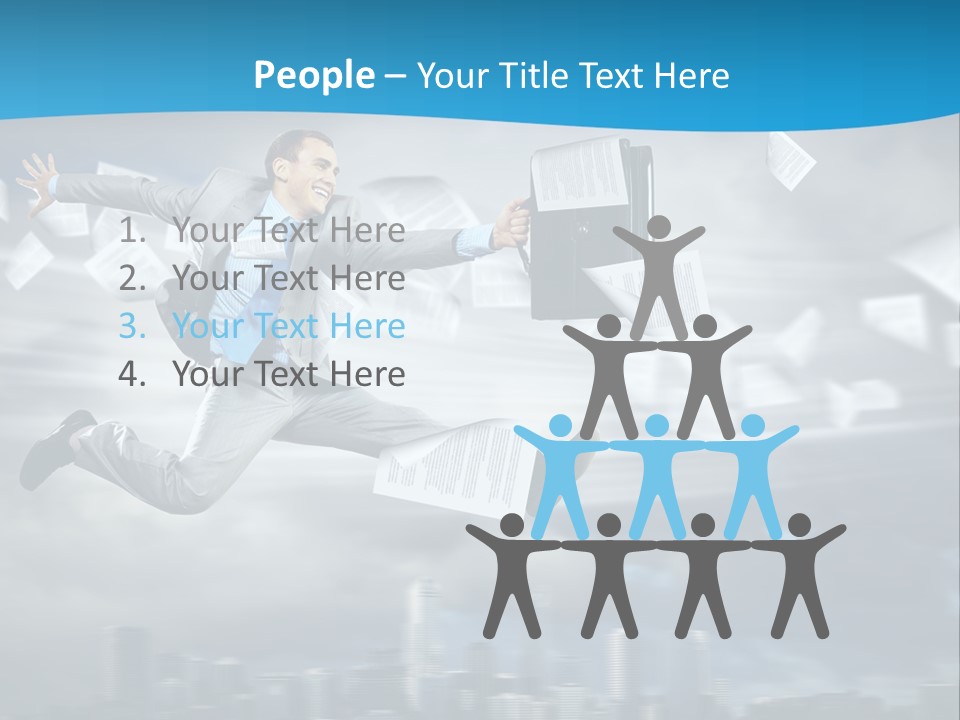 Young Leadership Executive PowerPoint Template