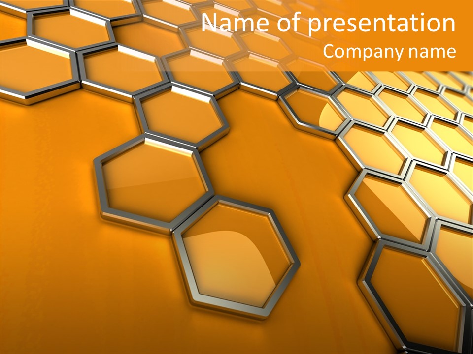 Frame Cyberspace Steel PowerPoint Template