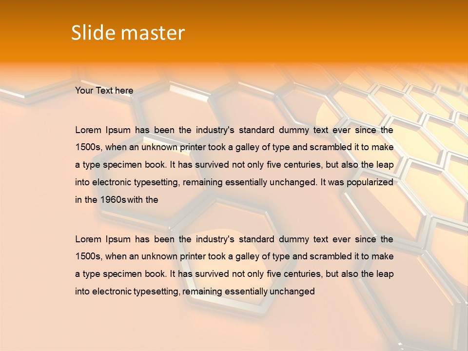 Frame Cyberspace Steel PowerPoint Template