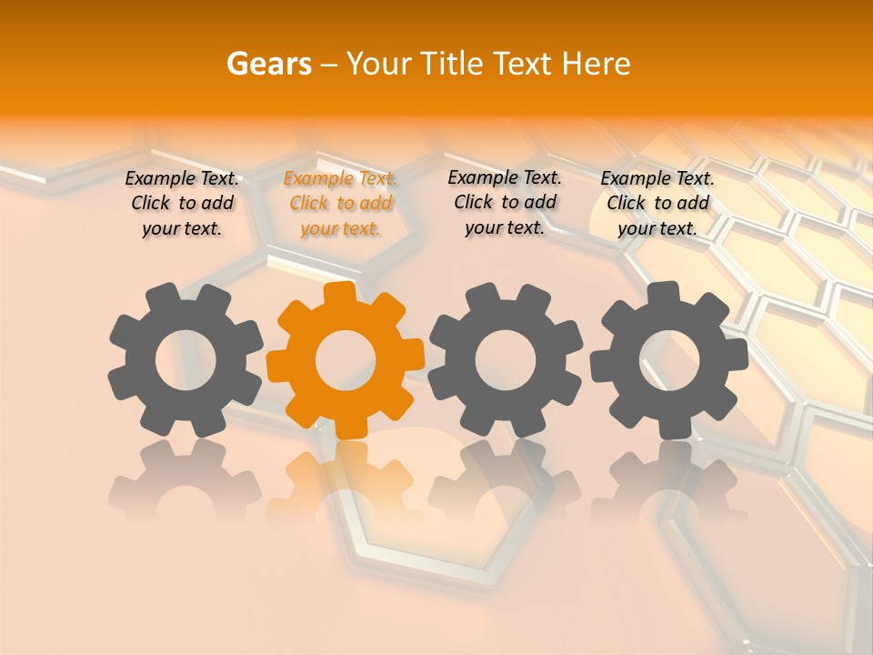 Frame Cyberspace Steel PowerPoint Template