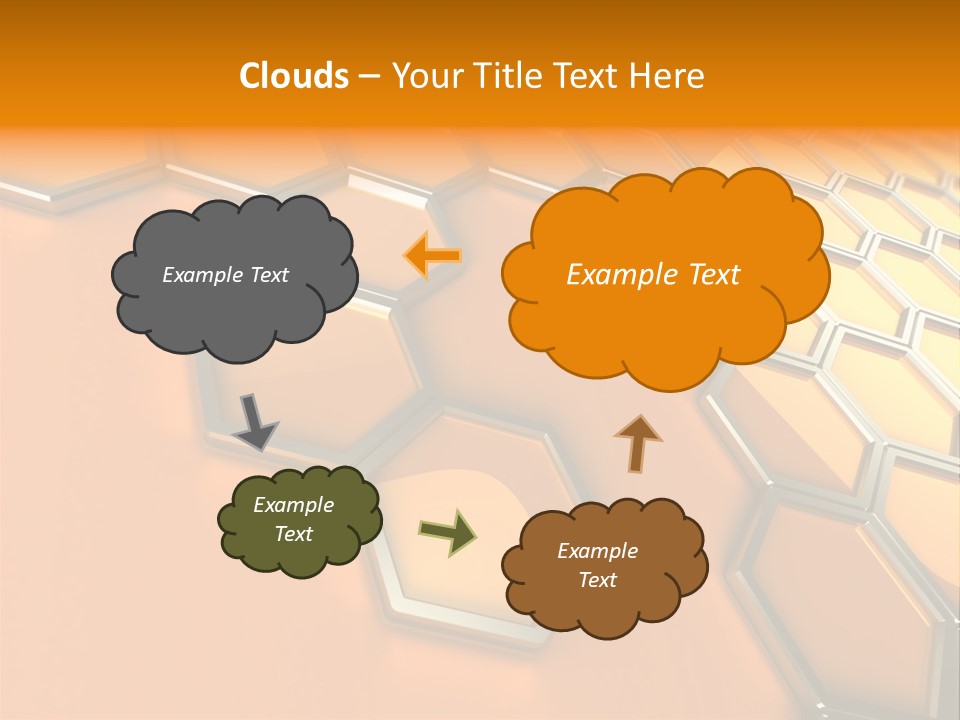 Frame Cyberspace Steel PowerPoint Template