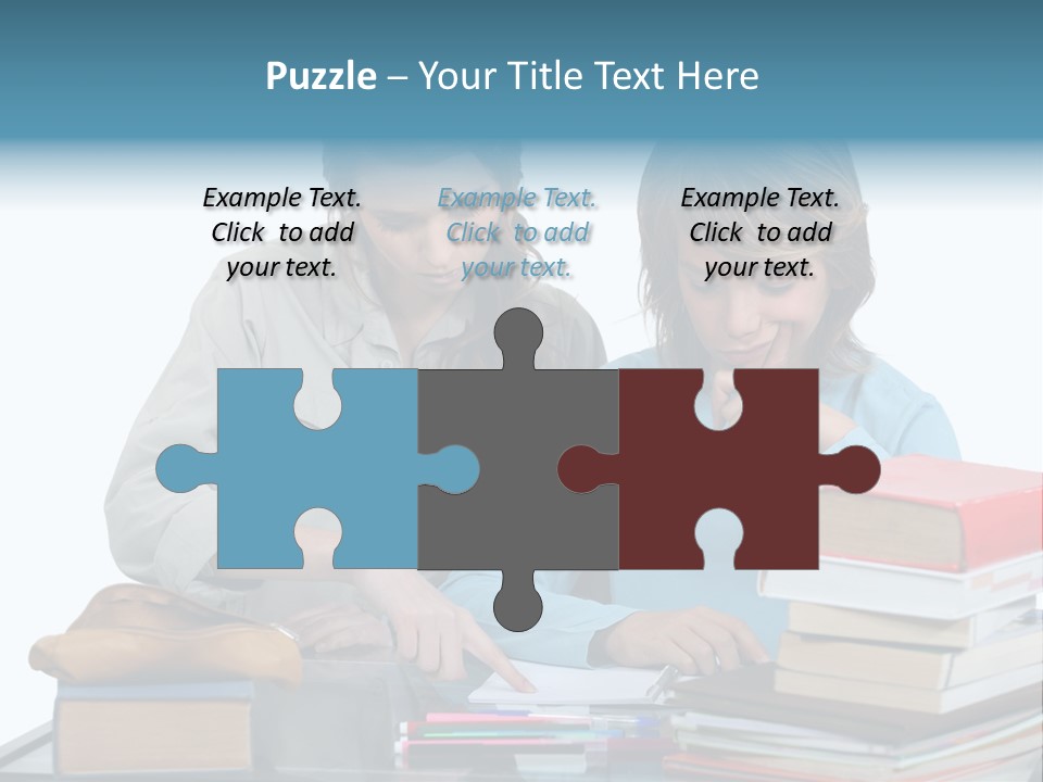 Homework Adolescence Books PowerPoint Template