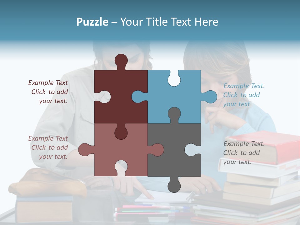 Homework Adolescence Books PowerPoint Template