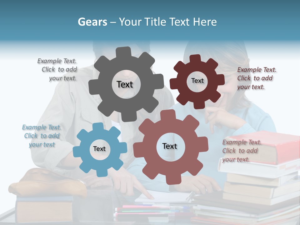 Homework Adolescence Books PowerPoint Template