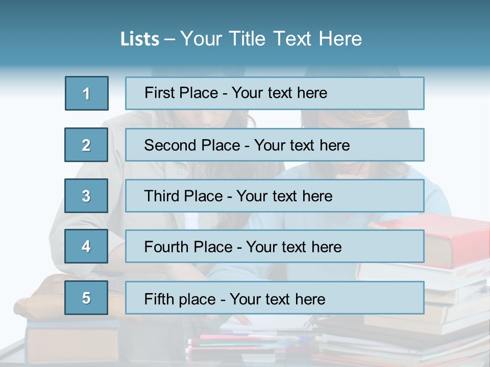 Homework Adolescence Books PowerPoint Template