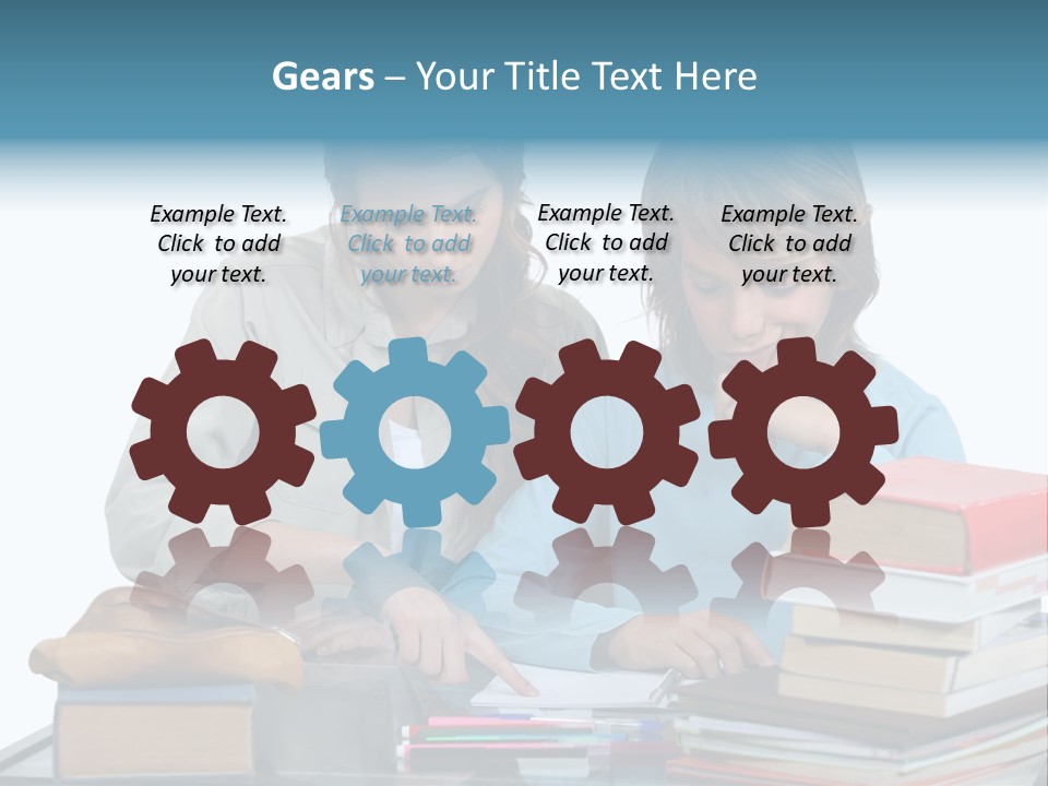 Homework Adolescence Books PowerPoint Template
