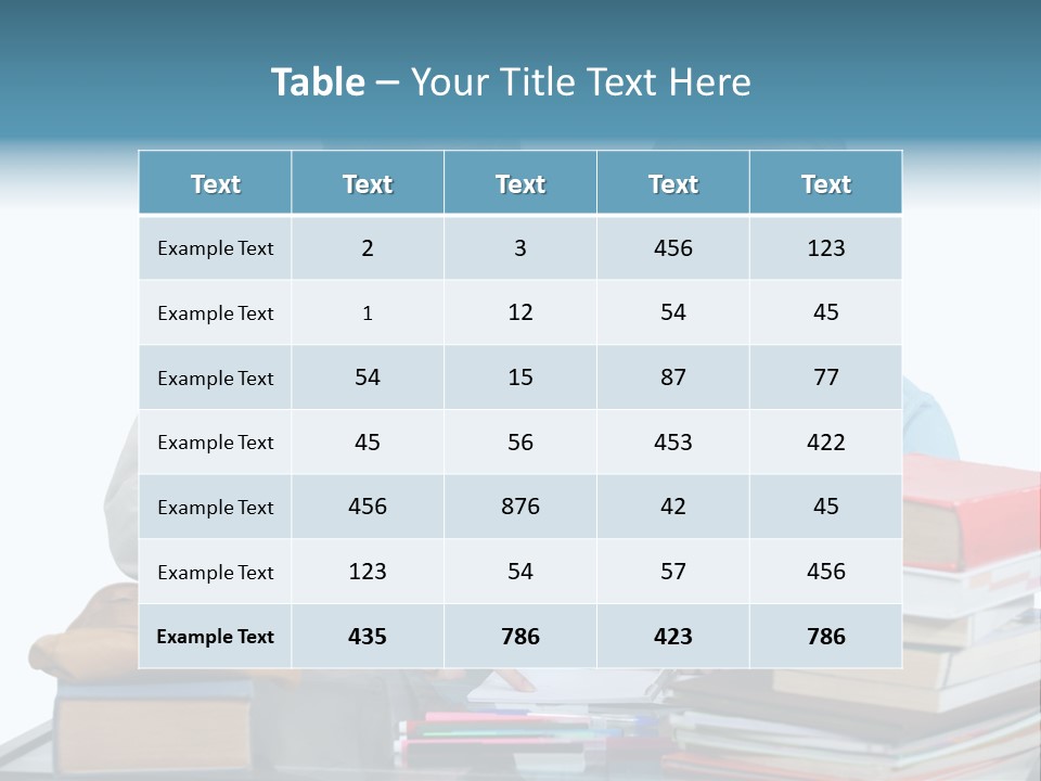 Homework Adolescence Books PowerPoint Template
