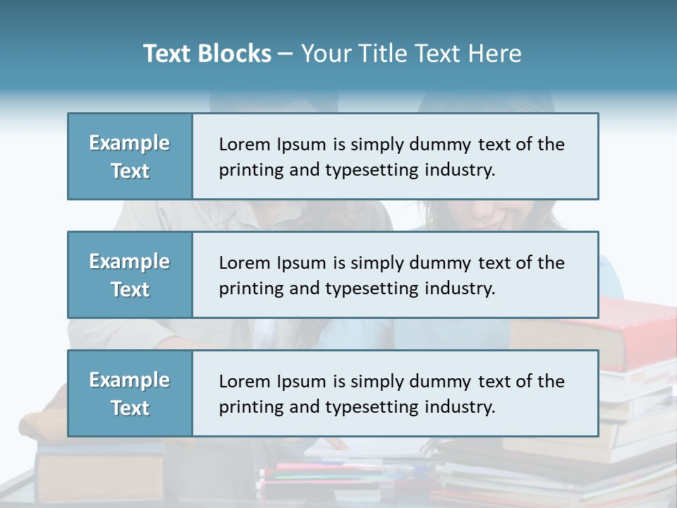 Homework Adolescence Books PowerPoint Template