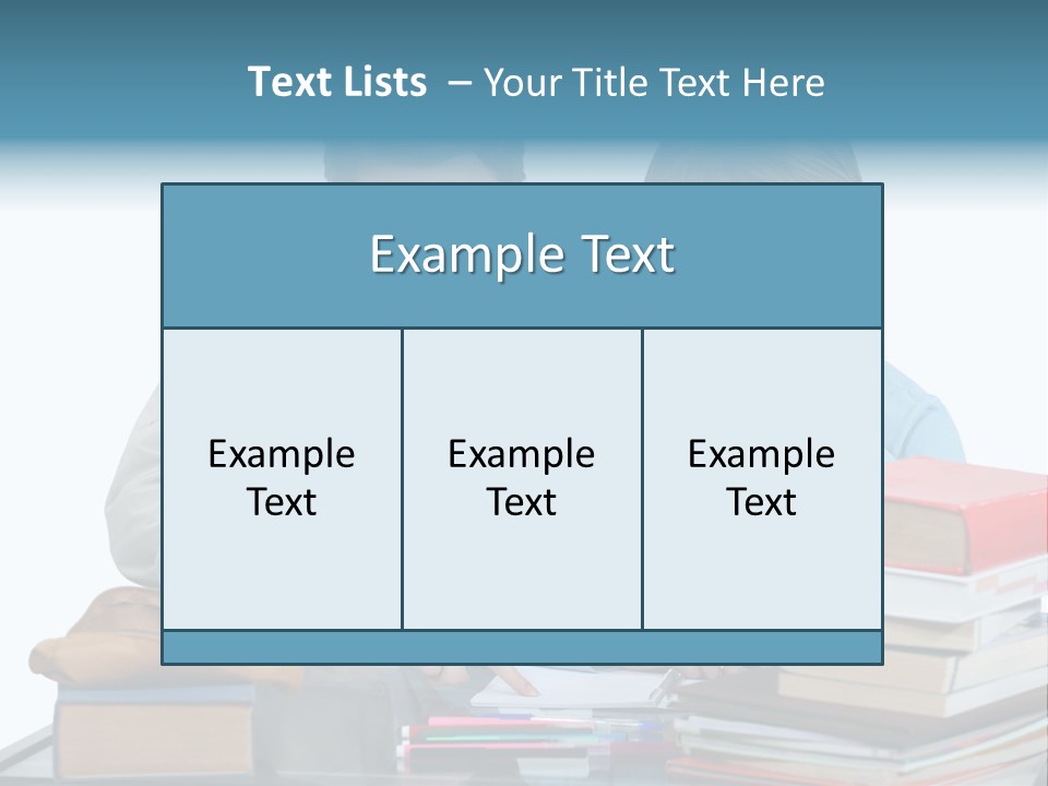 Homework Adolescence Books PowerPoint Template