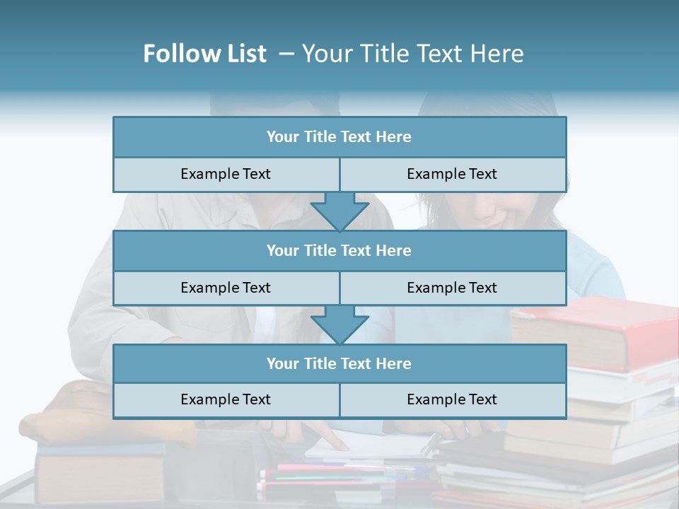 Homework Adolescence Books PowerPoint Template