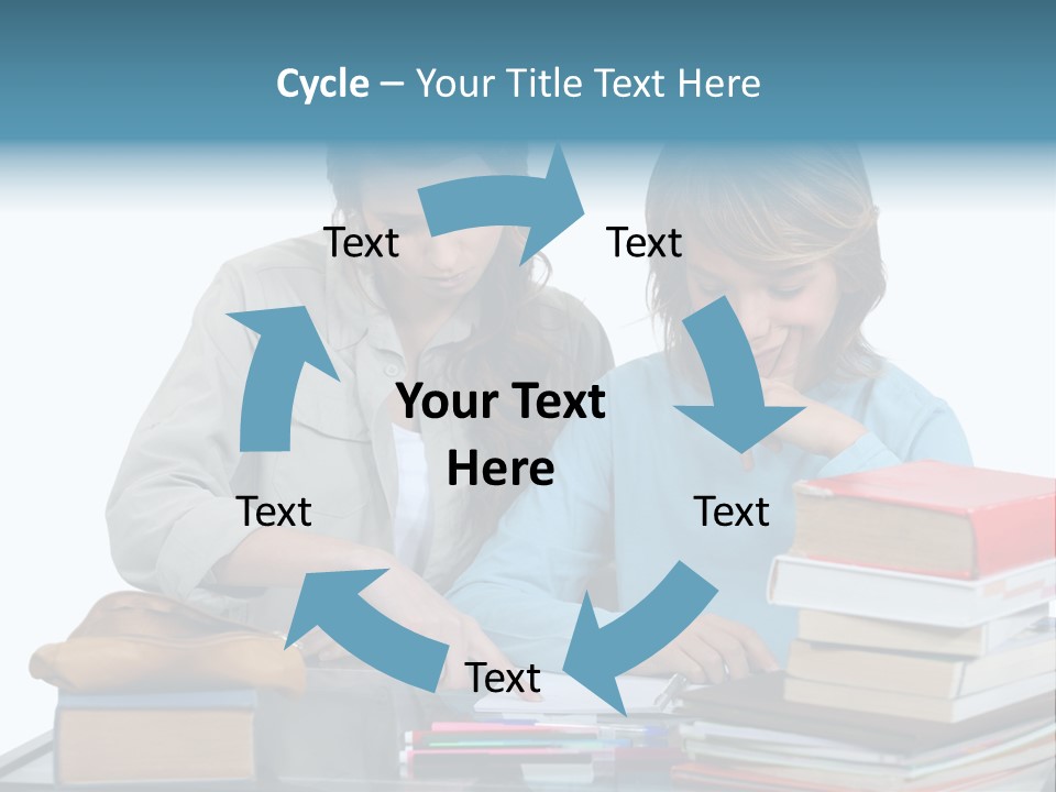 Homework Adolescence Books PowerPoint Template