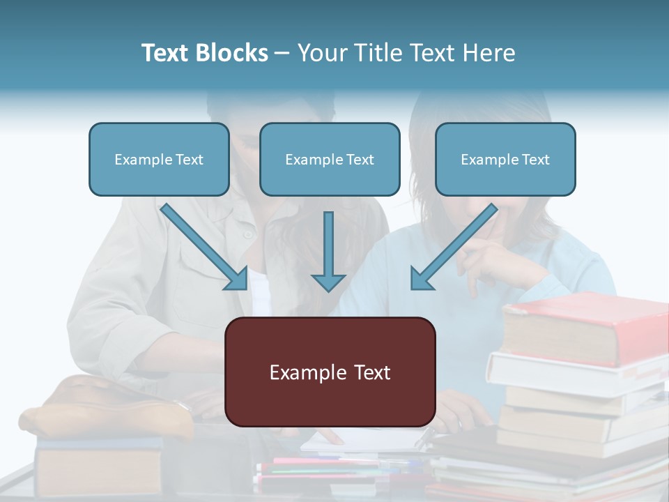Homework Adolescence Books PowerPoint Template