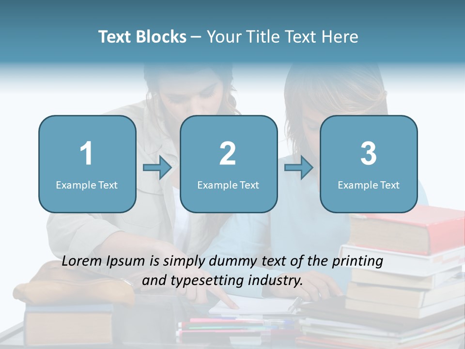 Homework Adolescence Books PowerPoint Template