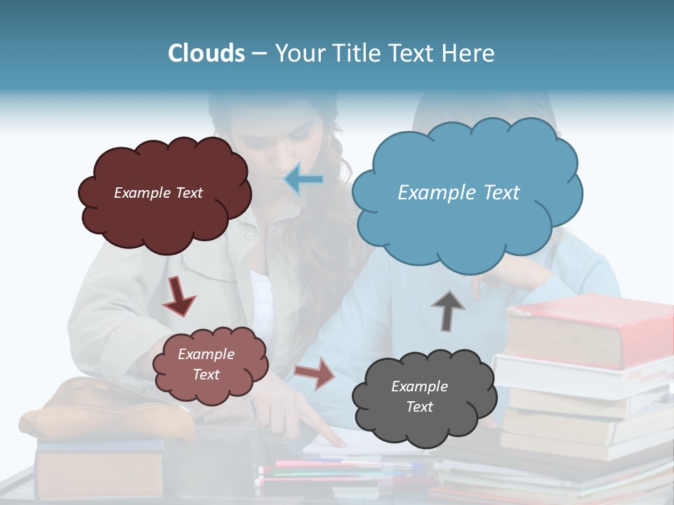 Homework Adolescence Books PowerPoint Template