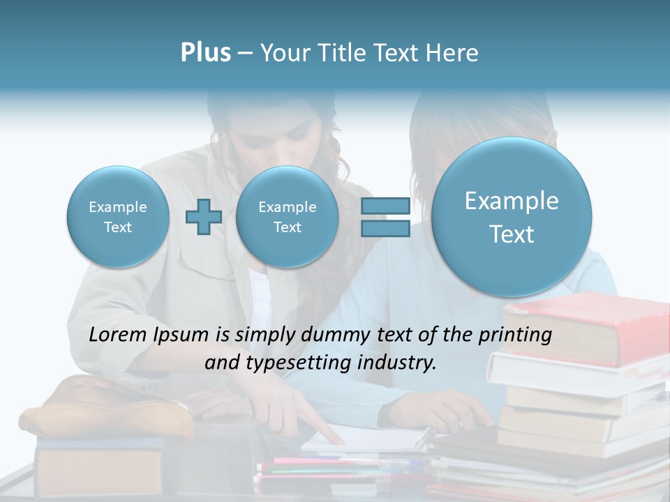 Homework Adolescence Books PowerPoint Template