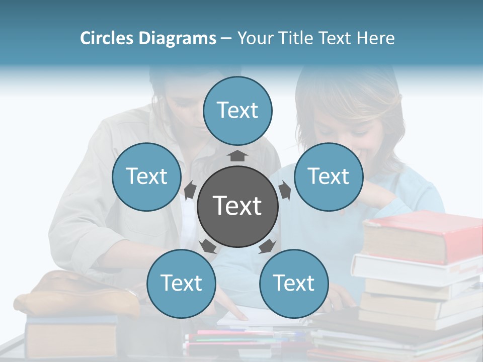 Homework Adolescence Books PowerPoint Template