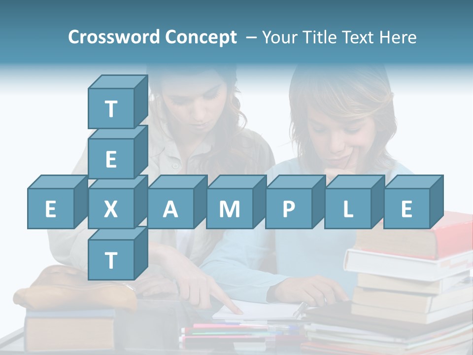 Homework Adolescence Books PowerPoint Template