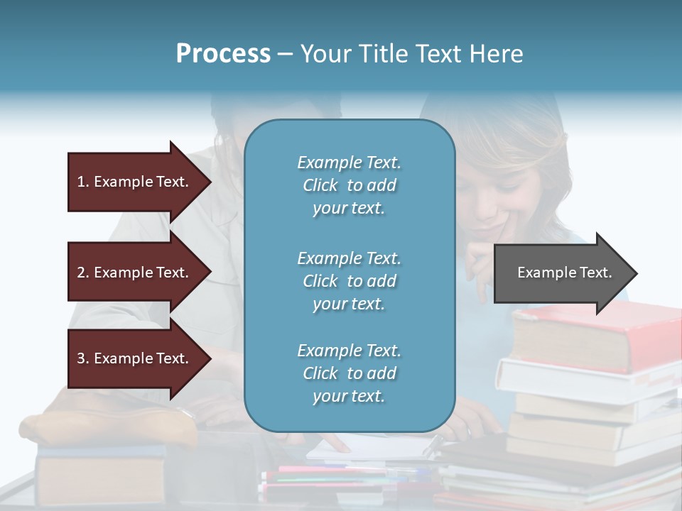 Homework Adolescence Books PowerPoint Template