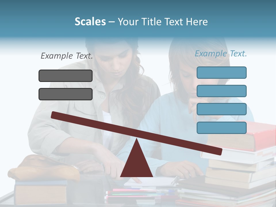 Homework Adolescence Books PowerPoint Template