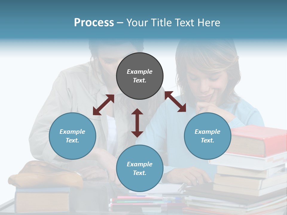Homework Adolescence Books PowerPoint Template