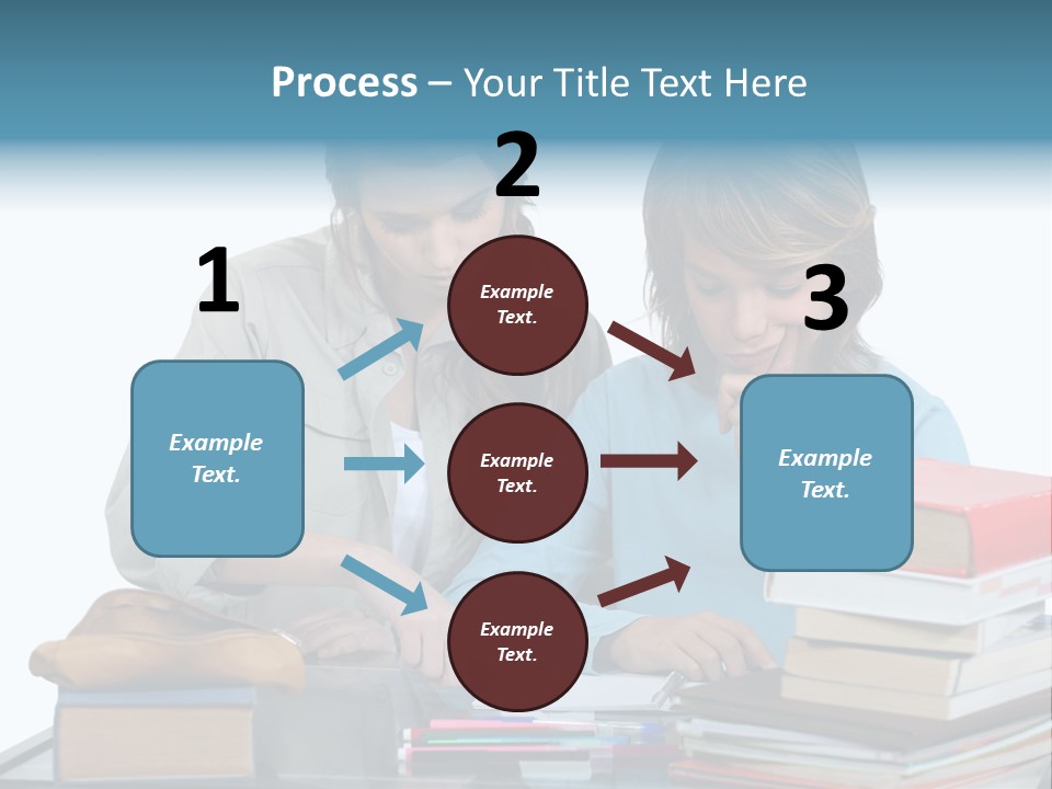 Homework Adolescence Books PowerPoint Template