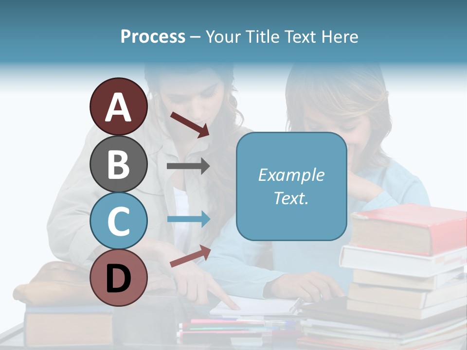 Homework Adolescence Books PowerPoint Template