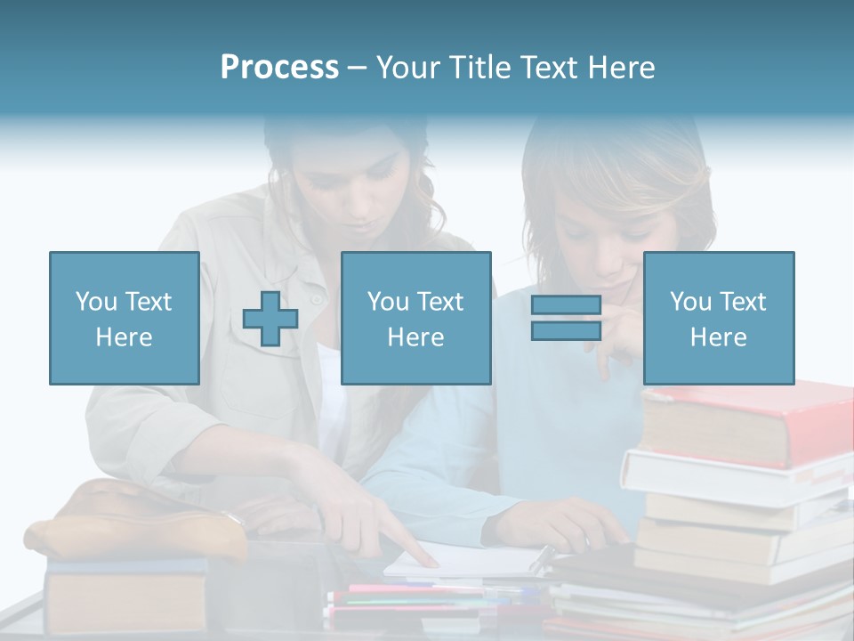 Homework Adolescence Books PowerPoint Template