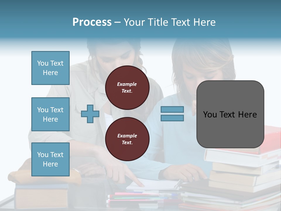 Homework Adolescence Books PowerPoint Template