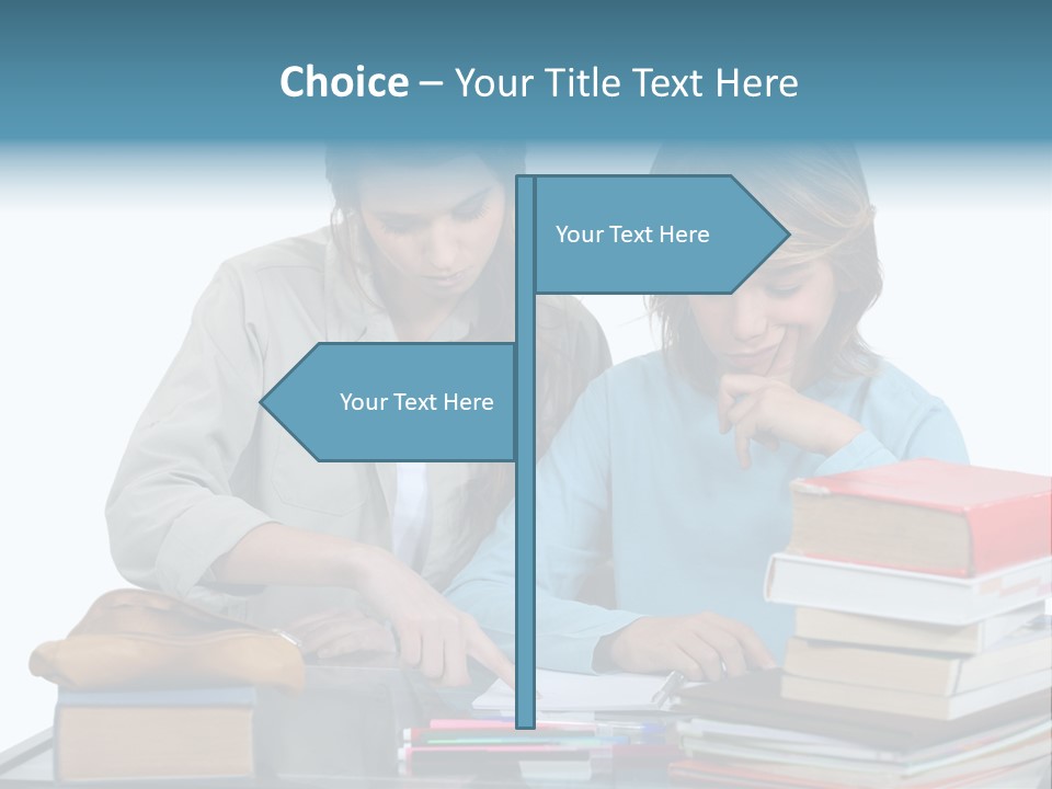 Homework Adolescence Books PowerPoint Template