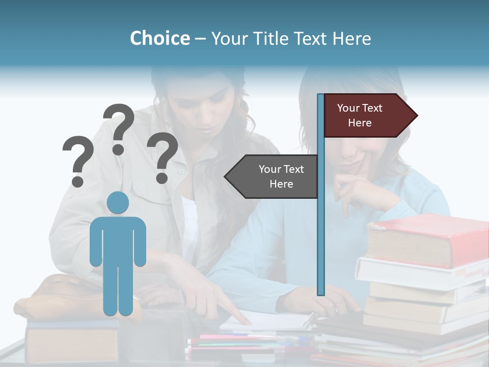 Homework Adolescence Books PowerPoint Template