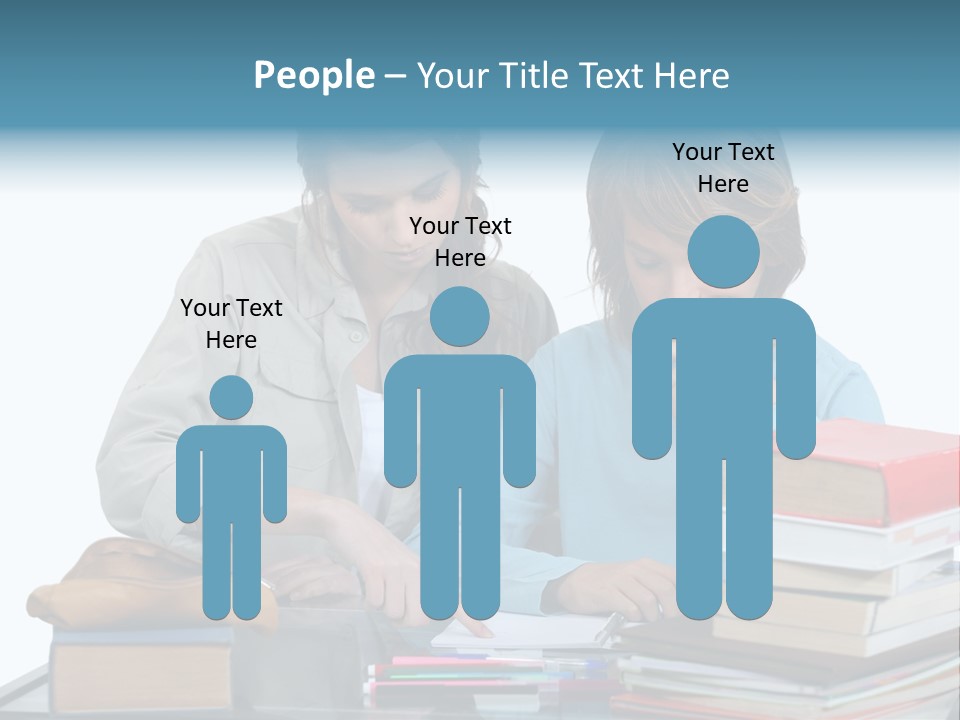 Homework Adolescence Books PowerPoint Template