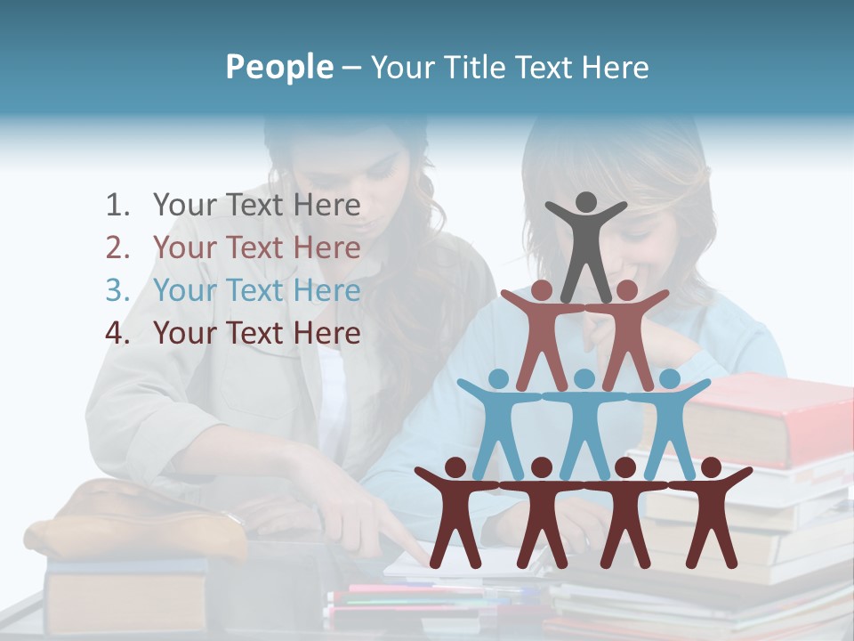 Homework Adolescence Books PowerPoint Template