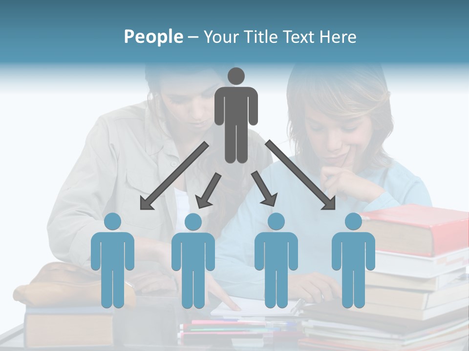 Homework Adolescence Books PowerPoint Template