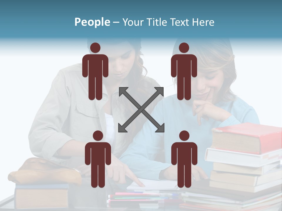 Homework Adolescence Books PowerPoint Template