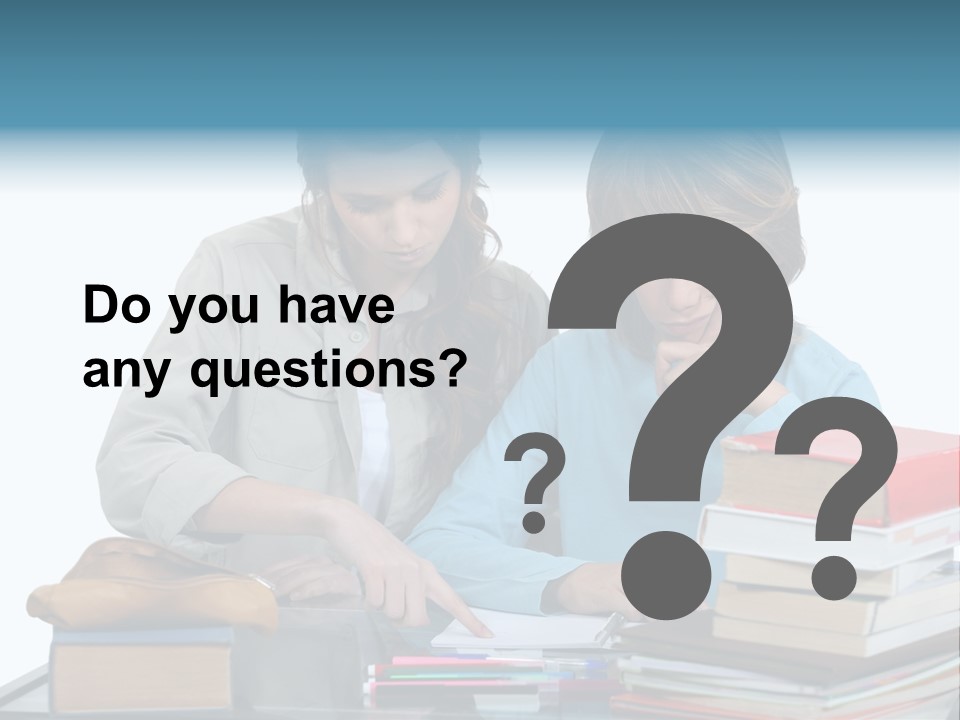 Homework Adolescence Books PowerPoint Template