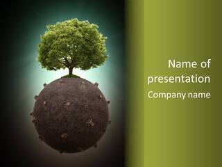 Pollution Barren Wood PowerPoint Template