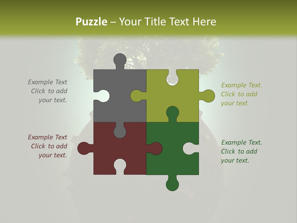 Pollution Barren Wood PowerPoint Template