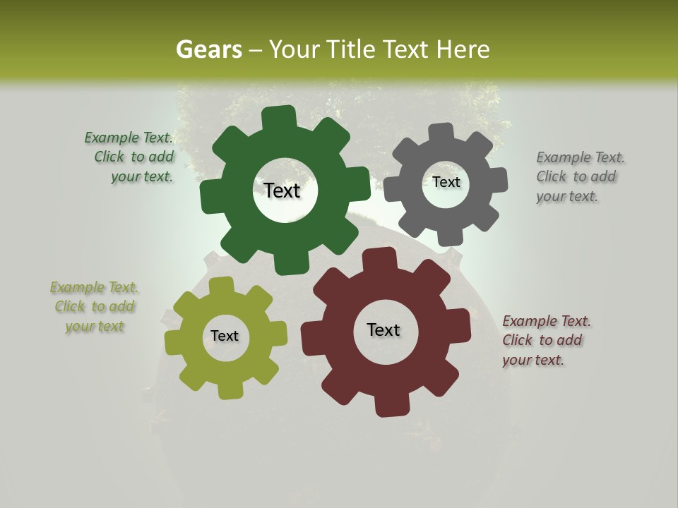 Pollution Barren Wood PowerPoint Template