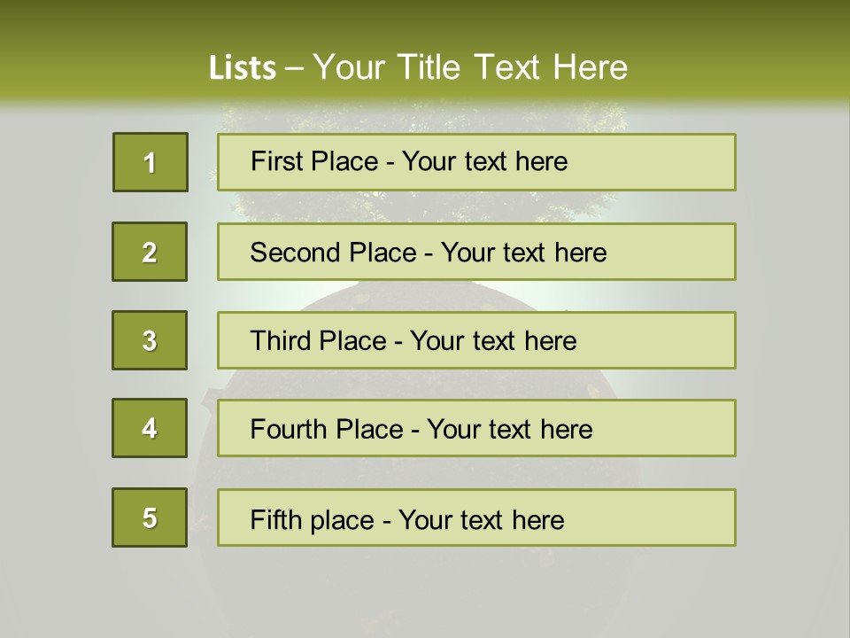 Pollution Barren Wood PowerPoint Template