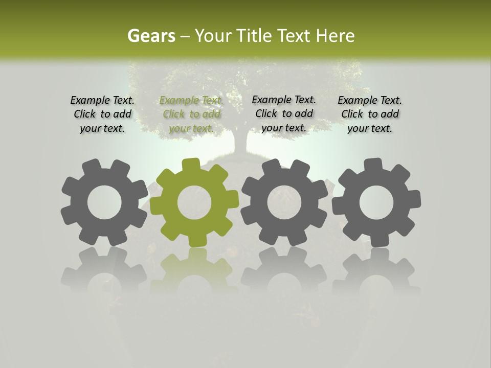 Pollution Barren Wood PowerPoint Template