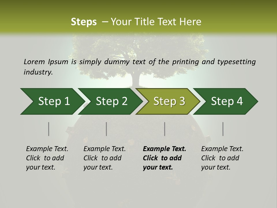 Pollution Barren Wood PowerPoint Template