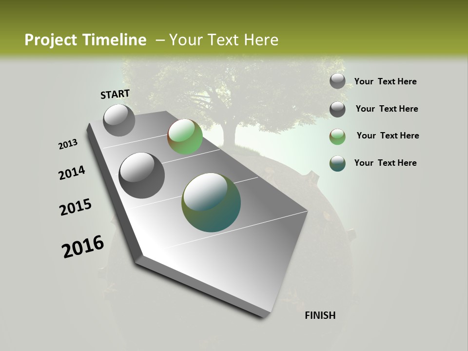 Pollution Barren Wood PowerPoint Template